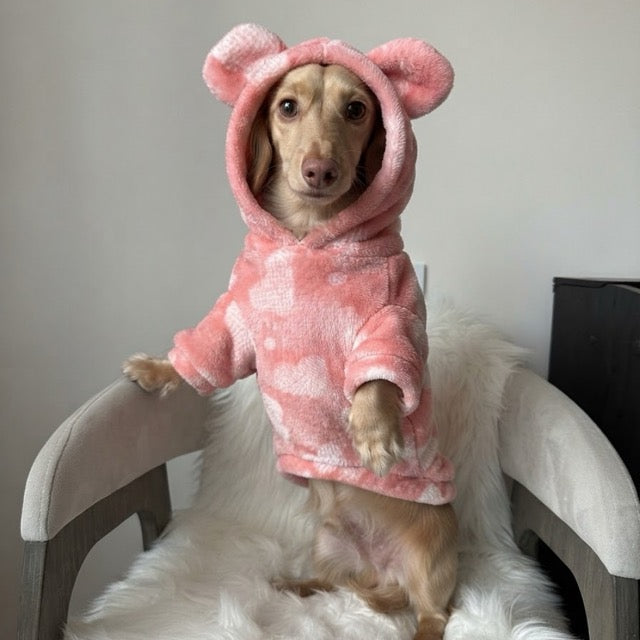 Buzo orejas rosado