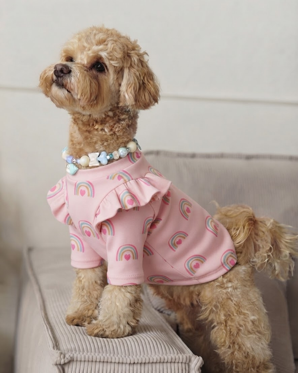 Camiseta puntos lila