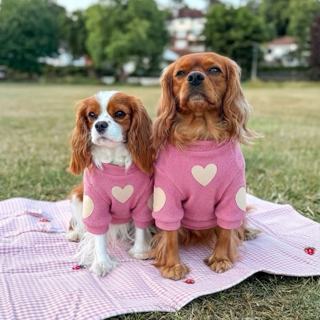 Buzo tejido corazón